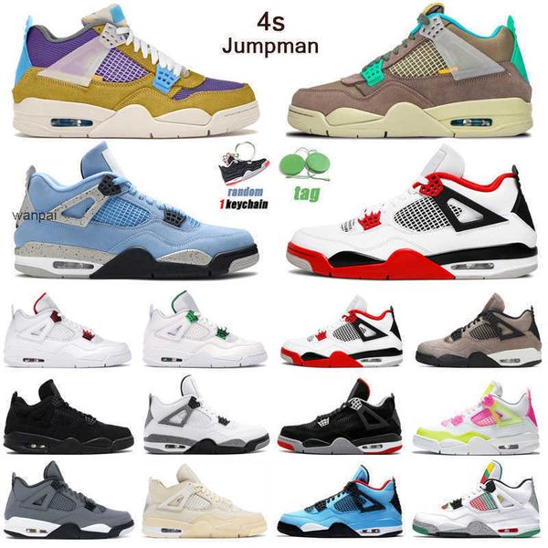 

shoes desert moss jumpman 4s basketball shoes men women 4 university blue taupe haze white oreo fire red sail mens trainers sport sneakers a, Black