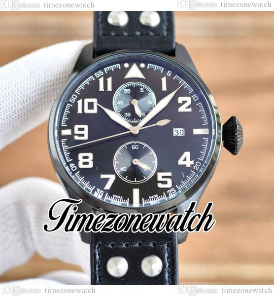 

45mm pilots watches iw515204 automatic mens watch iw515202 black dial pvd black steek case leather storp no chronograph big size timezonewat, Slivery;brown