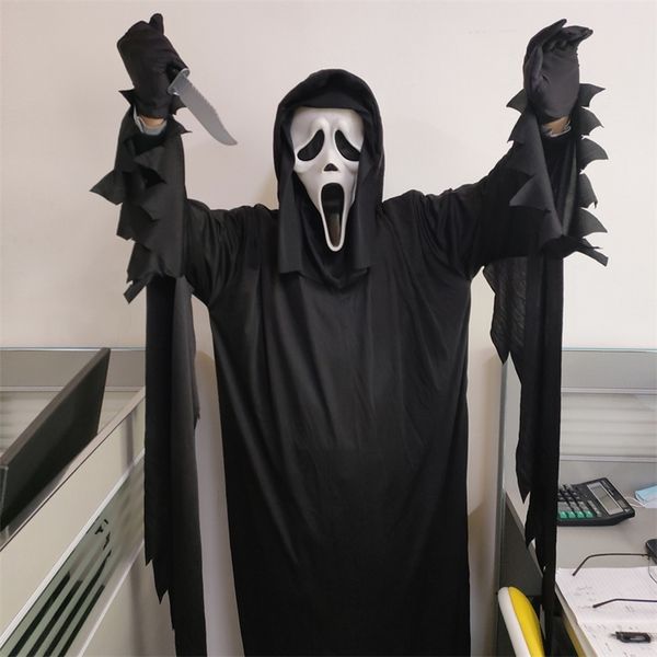 

theme costume halloween male zombie horror scream death ghost cosplay fancy dress party accessories 220915, Black;red