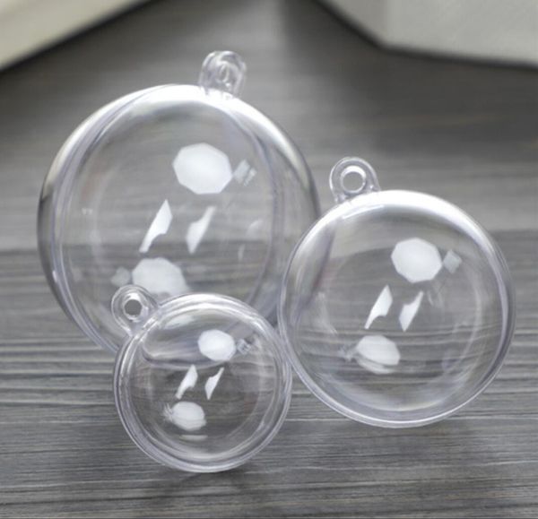 

clear ornaments balls round christmas diy bubbles transparent ball plastic fillable sphere decorations christmas tree wedding decor