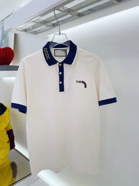 

2023men's polos mens shirt summer short sleeve turn-over collar slim tee casual breathable solid color business sweats polo, White;black