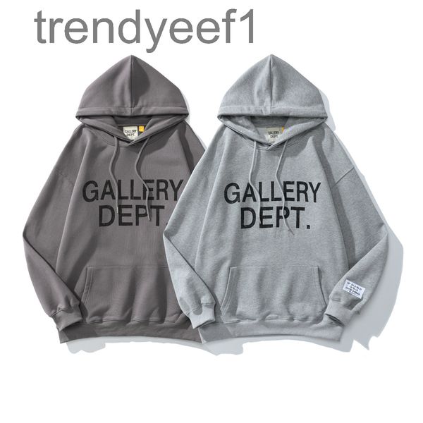 

men's hoodies sweatshirts niche fashion gd dept classic print high gram heavy cotton terry hoodie for men and women, Black