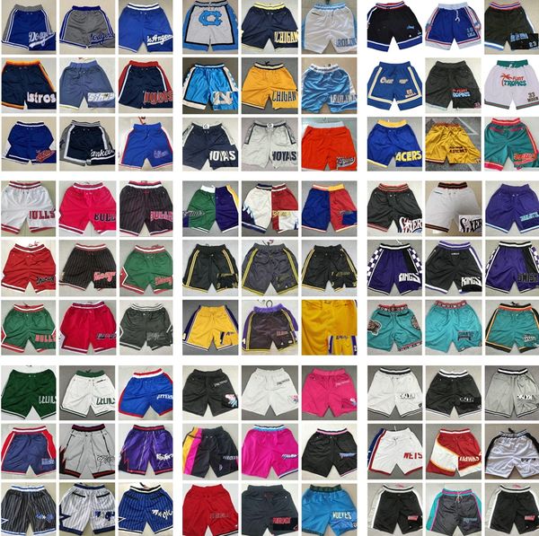 

mens xs-xxxl new city basketball pocket shorts hip pop pant with pockets zipper sweatpants justdon blue white black red man stitched basebal