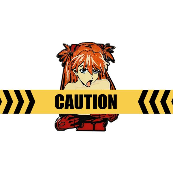 

s pins new age evangelion eva asuka/ayanami rei/koshiki miori limited gentleman badges, Gray