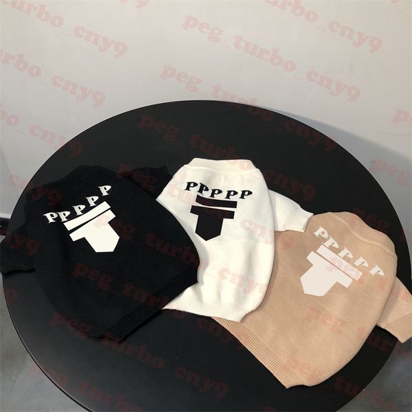 

brand pet sweater dog apparel letter print knit dogs winter outdoor pets t shirt