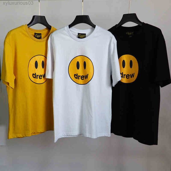 

t- shirt 2021 fashion summer drew smiling face ordinary high street short sleeve for female lovers, White;black