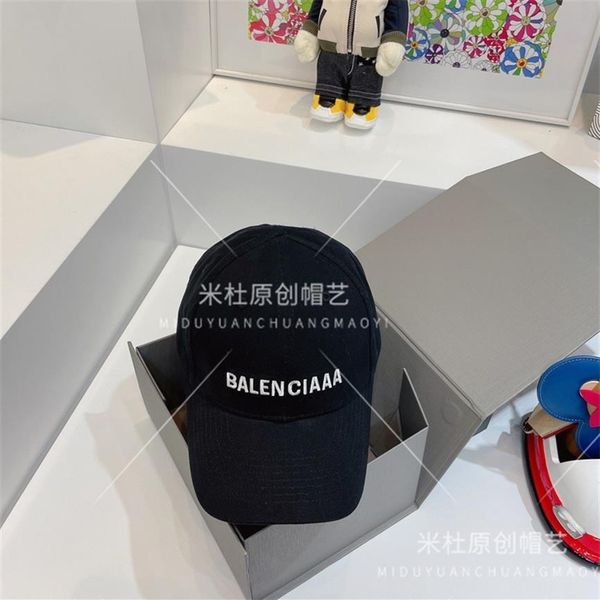 

b home luxury correct version balencaigass - classic tide brand letter embroidery net red casual baseball cap solid duck tongue cap308u, Blue;gray