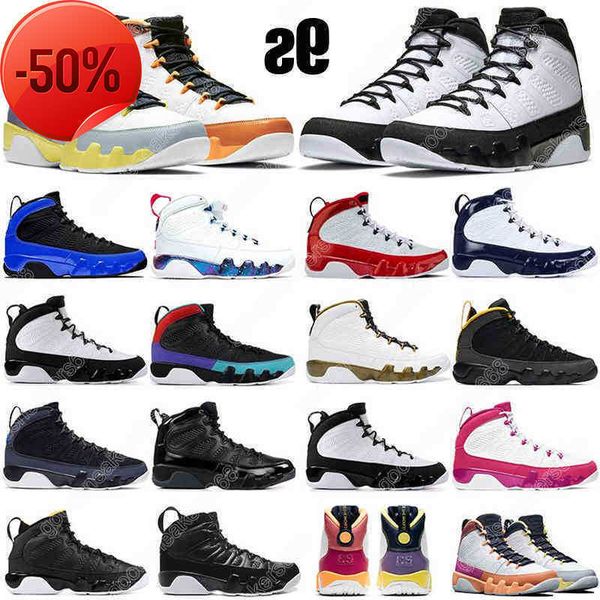 

9 9s men basketball shoes change the world bred university gold space jace gym red reflective mens trainers sports sneakers, Black