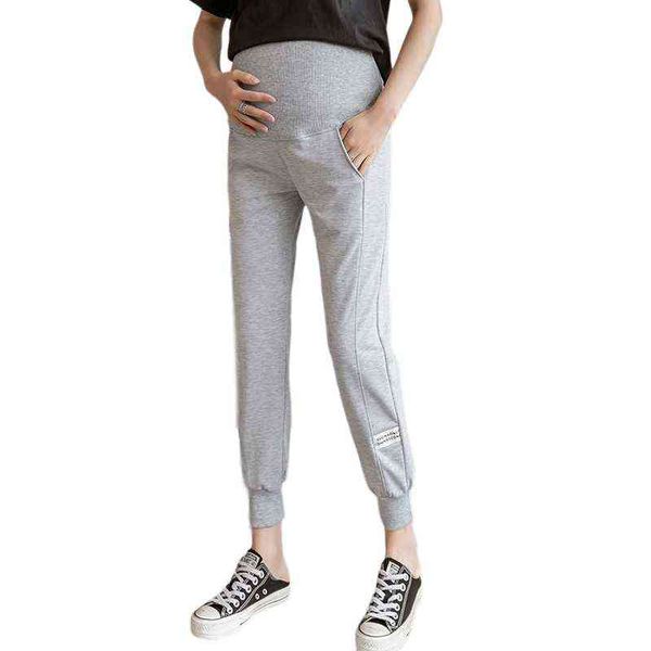 

sleep lounge & maternity casual blended cotton pants for j220823, White
