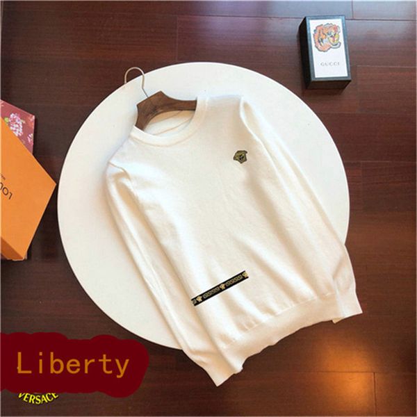 

designer mens sweater brand wool jerseys men s and womens casual fashion winter fall clothing size -xxxl d19, White;black