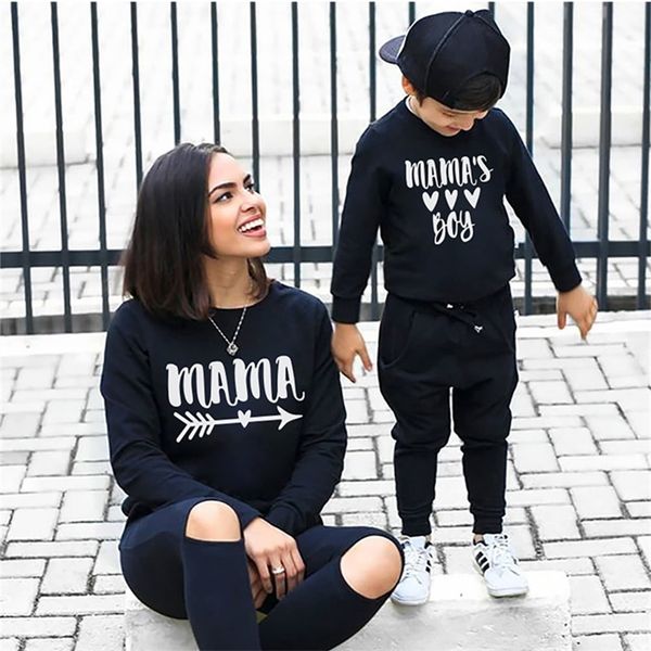 

family matching outfits mommy and me clothes mom and son matching outfits mamas boy girl sweater mother daughter set family look women baby, Blue