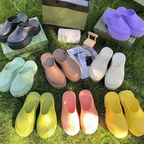 

designer slippers sliders eva woman comfortable sandals beach thick bottom foam soft green soot black bone resin desert sand pure foam slide