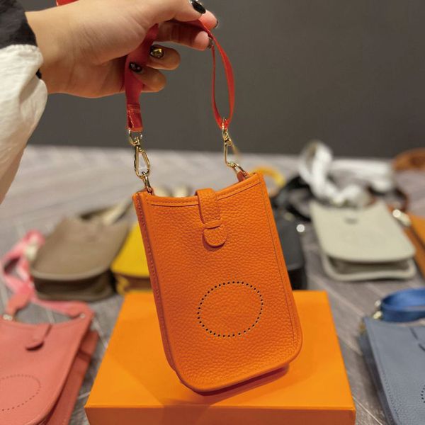 

mini hollow evelyn shoulder bags women crossbody bag cowhide leather handbag purse fashion letter hollowed out plain wallet detachable weave