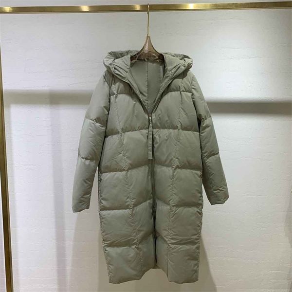 

womens down parkas long hooded down jacket solid color warm and comfortable winter 0830y 220914, Black