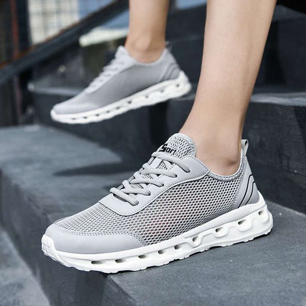 

boots sports men's shoes suoxi summer breathable large air conditioning mesh running outdoor leisure hmrv, Black