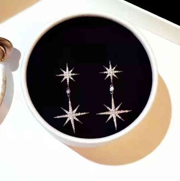 

luxury charm womens earrings designer beads hexagram diamond pendant earring fashion accessories gifts, Golden