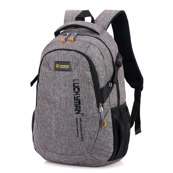 

new fashion men's backpack bag male polyester lapbackpacks computer bags high school student college students bag