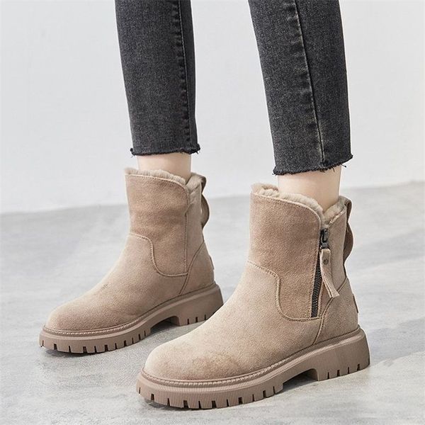 

boots vip link women winter snow warm platform shoes 220913, Black