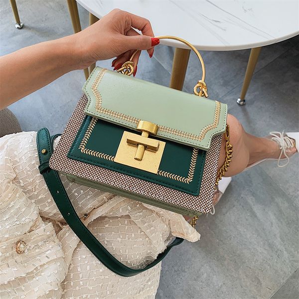 

evening bags fashion pathwork pu leather women crossbody vintage shoulder messenger bag ladies clutch casual female purse 220913