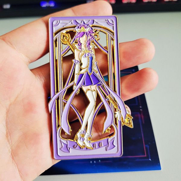 

brooch lol star guardian janna metal badge pin gift collection, Gray