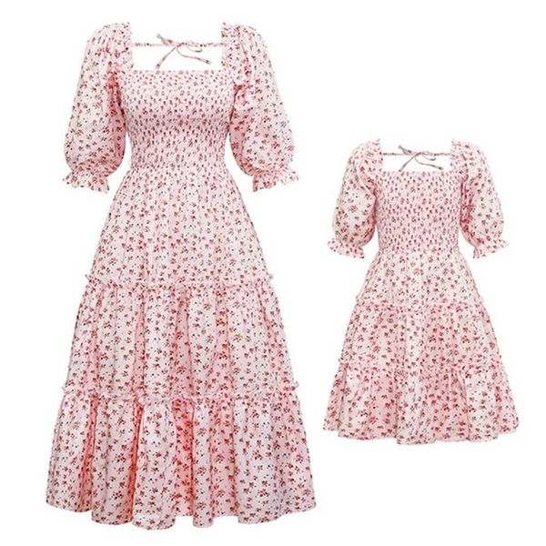 

family matching outfits family matching outfits mother daughter matching dresses floral printed long dress party wear mommy and me clothes f, Blue