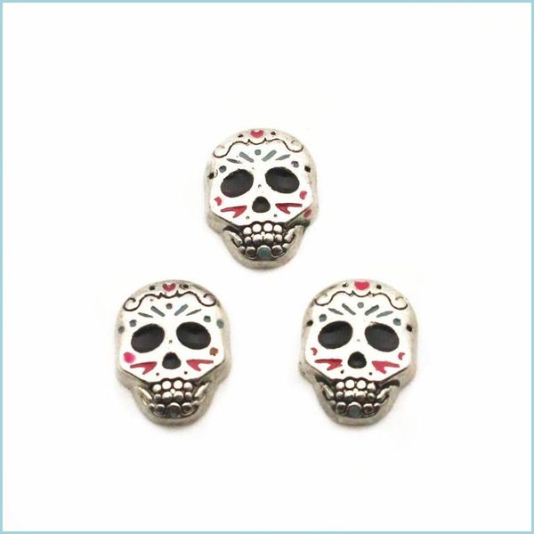 

charms 50pcs/lot skl floating charms for memory lockets diy jewelry drop delivery 2021 findings components jewelshops dhs9n, Bronze;silver