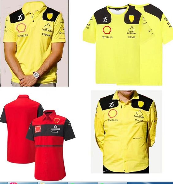 

f1 formula one racing polo suit new team t-shirt same style customization