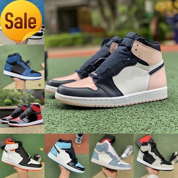 

atmosphere 1 1s high basketball shoes mens women jumpman jorden dark marina blue candy bred patent unc pollen hyper royal black toe 279j