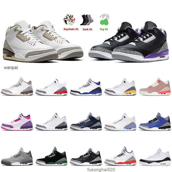 

shoes jumpman 2022 arrival basketball shoes iii mens retro medium grey women court purple fragment knicks rivals unc laser orange sneakers, Black