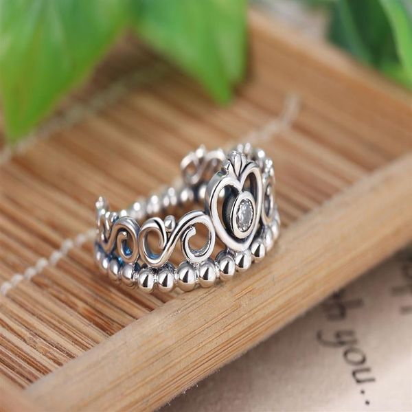 

a whole 925 silver the crown ring ring fit pandora cubic zirconia anniversary jewelry for women christmas gift347t