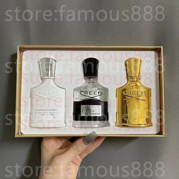 

promotion designer creed perfume 4pcs 3pcs set incense scent aventus cologne men silver mountain water green irish tweed millesime imperial