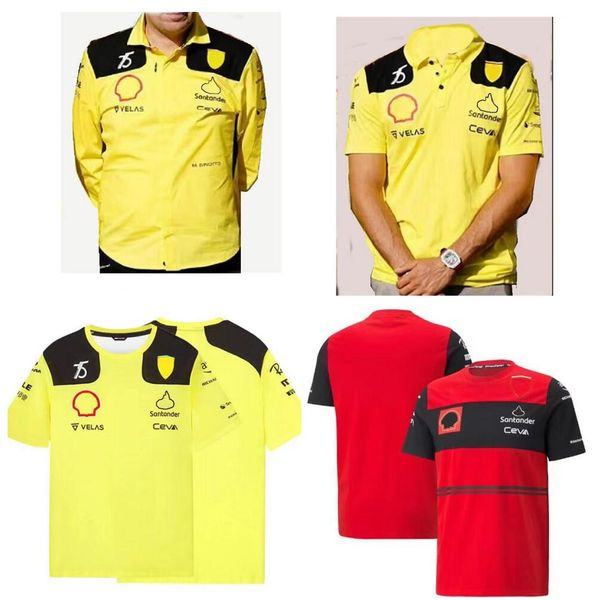 

2022 new f1 racing polo suit summer team shirt same style customization