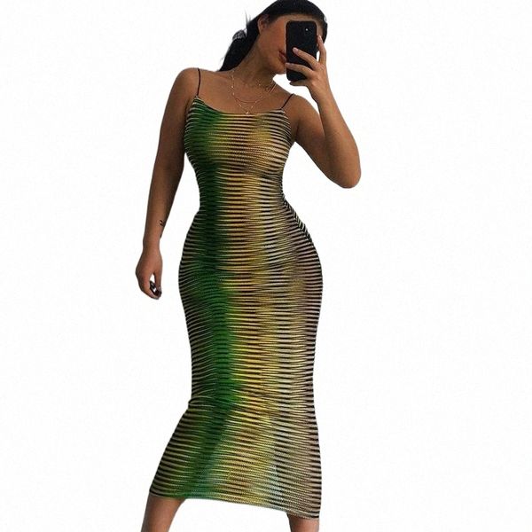 

casual dresses women green y2k 2021 summer hollow out spaghetti strap beach long sleeveless print bodycon maxi dress party z6zl#, Black;gray