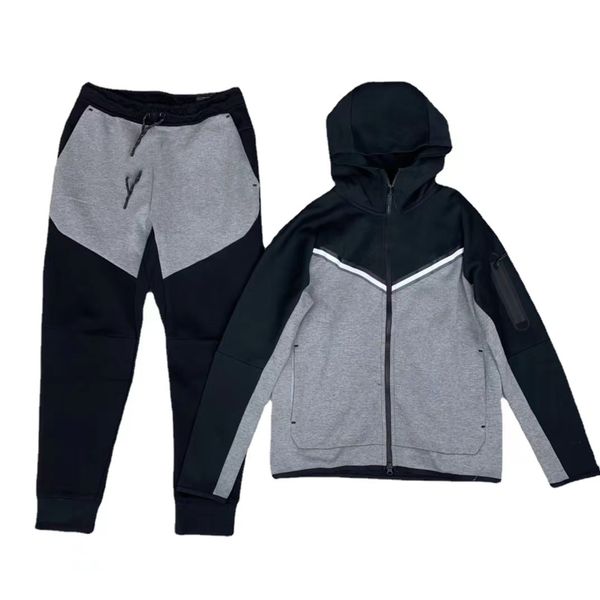 

mens tracksuits sportswear jackets with pants tracksuit sportswear luxury male clothing european and american style letters streetwear coupl, Gray