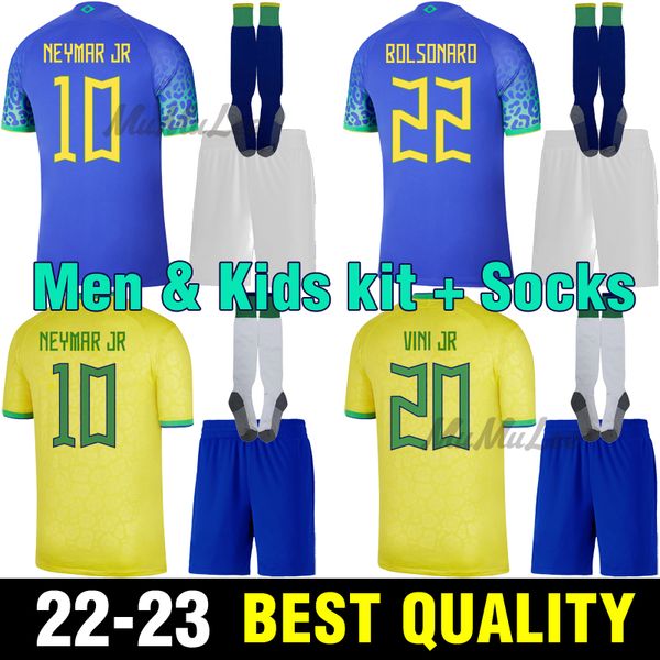 

22 23 soccer jerseys paqueta brazils 2022 2023 bruno g. coutinho football shirt anti shrink jesus marcelo pele brasil maillots vini jr camis, Black
