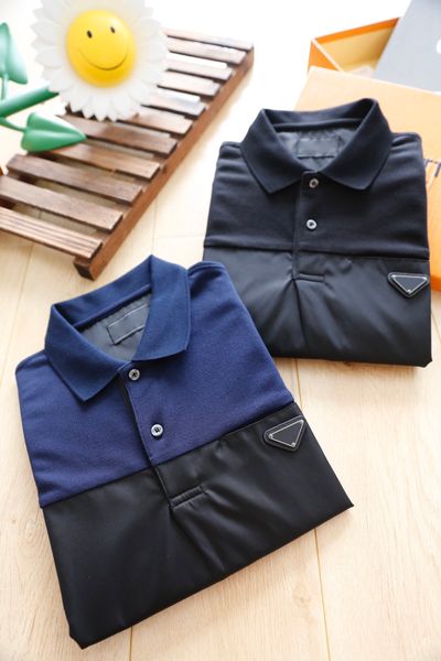 

2023luxurys designers summer mens drees cotton polo shirt men turn down collar casual social style giraffe brand printing man polos male 10, White;black
