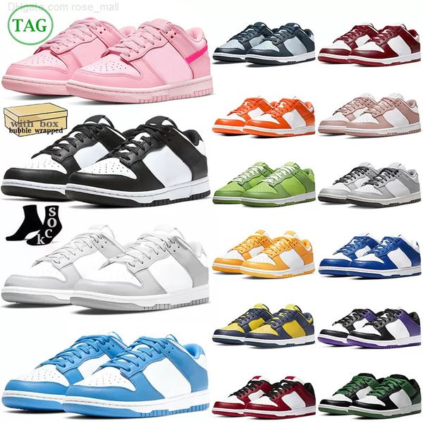 

with box panda pink sb casual shoes men women white black unc grey fog team green syracuse sail mens trainers womens outdoor