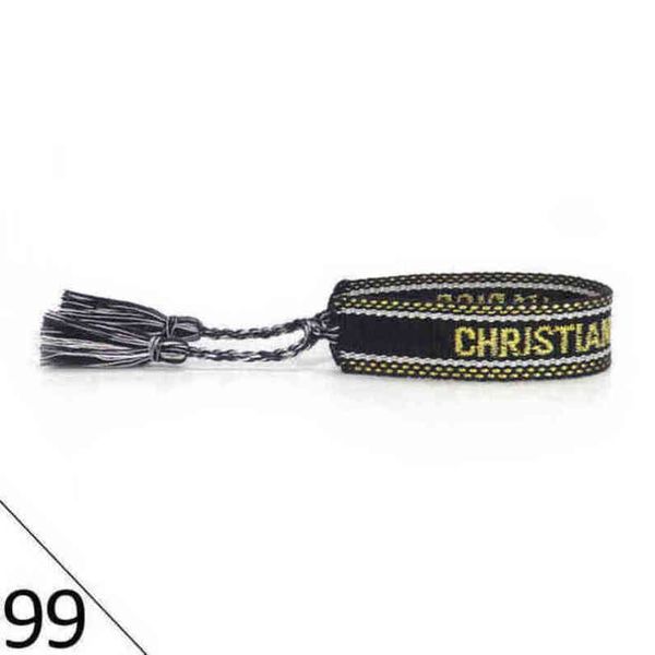 

designers brand adjustable bracelet luxury woven friendship bangle for women men vintage braided bangles embroidery tassel bracelets jewelry, Golden;silver