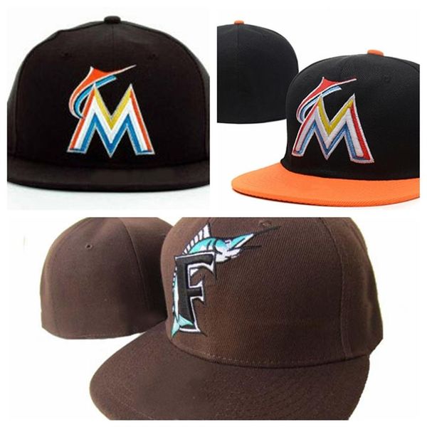 

new arrival fashion marlins  letter baseball caps gorras bones for men and women hip hop fitted hats259b, Blue;gray