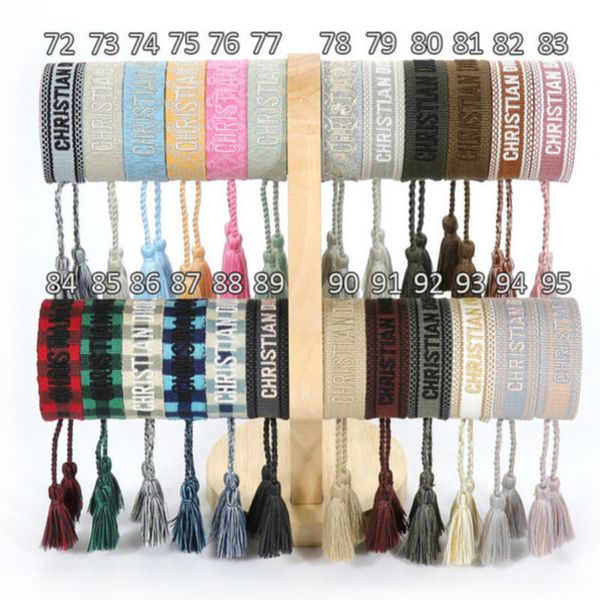 

woven designers friendship bracelets luxury brand adjustable for womens mens vintage braided bracelet fashion embroidery tassel bangles jewe, Golden;silver