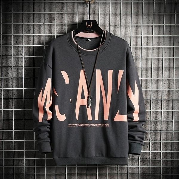 

mens hoodies sweatshirts fashion letter printed male oneck sweatshirt hoodies hip hop mens casual sweatshirts harajuku solid color streetwea, Black