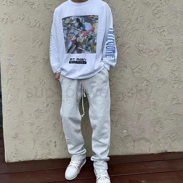 

designer sweater gary dept mens simple letter print long sleeve t-shirt fashion autumn thin section, White;black