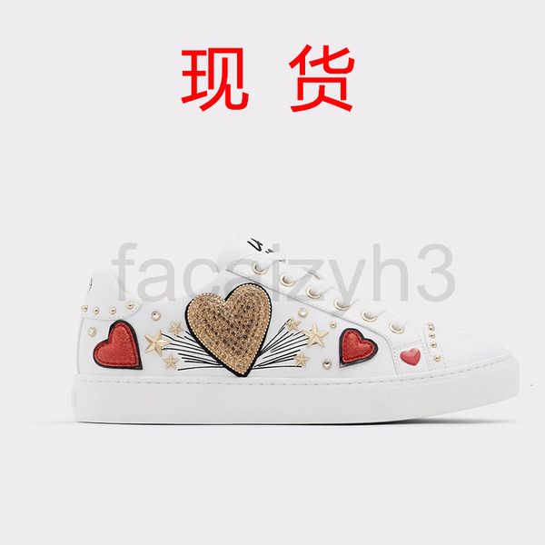 

dress shoes designer spain ad women's small white shoes flat versatile single love casual lace up sports women, Black