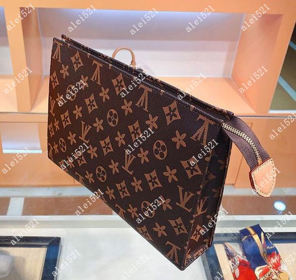 

womens hag old flower rectangular handbag women travel makeup bag new designer men wash bag cosmetic bags with dust bag