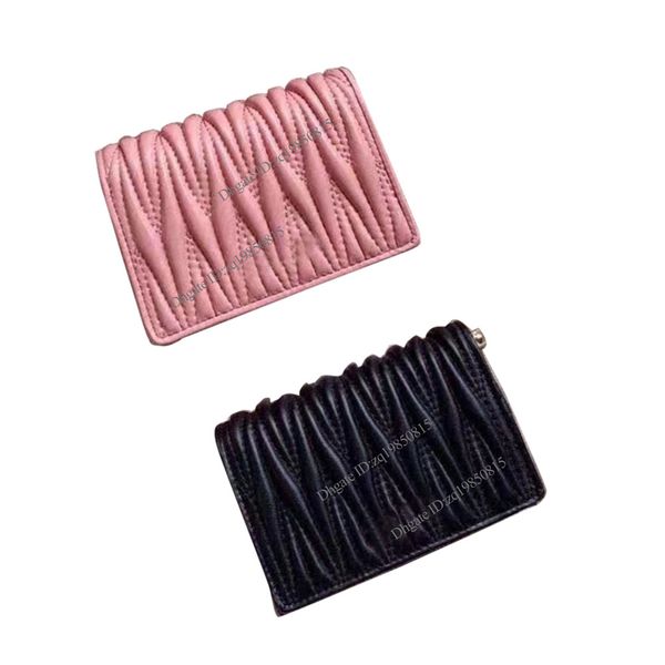 

wallets ladies leather bifold large capacity wallet 14x10cm, Red;black