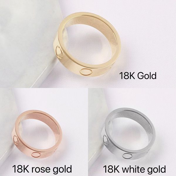 

fashion 18k gold ring designer women's ring boys girls valentine's day christmas wedding gift 316l titanium jewelry factory wholes, Slivery;golden
