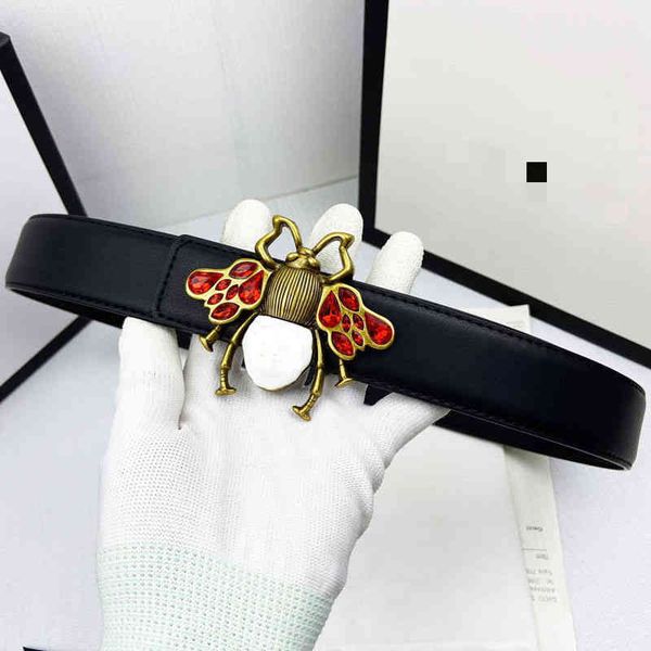 

new ladies leather belt ladies classic letter buckle luxury belt 220914, Black;brown