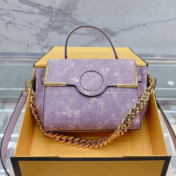

medusa tote bag chain handbags shoulder bags flap distressed denim pattern leather wallet adjustable pocket opening magnetic hasp large capa