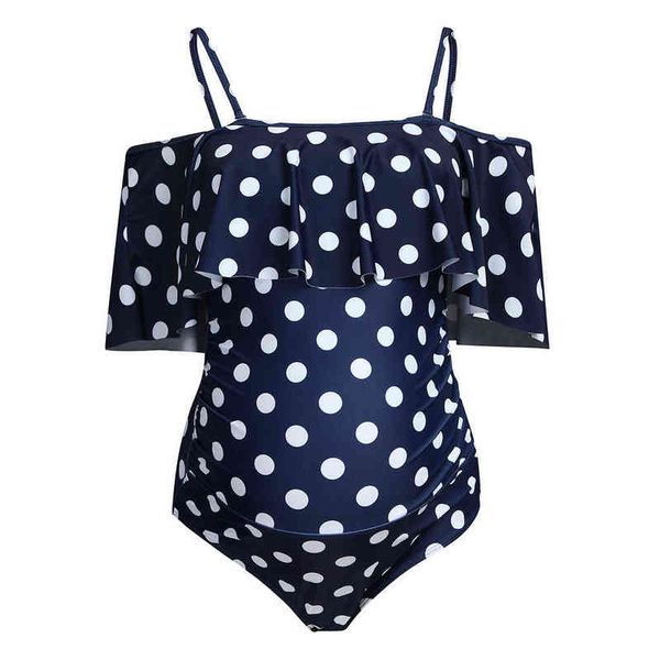 

sleep lounge & womens maternity swimwear leaf print bikin j220823, White