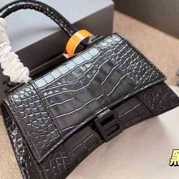 

bags designer fashion bbalencaigas handbags crocodile leather hourglass bag